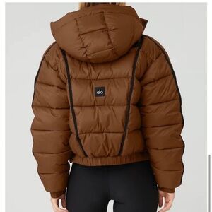 Alo Aspen Puffer Jacket Cinnamon Brown